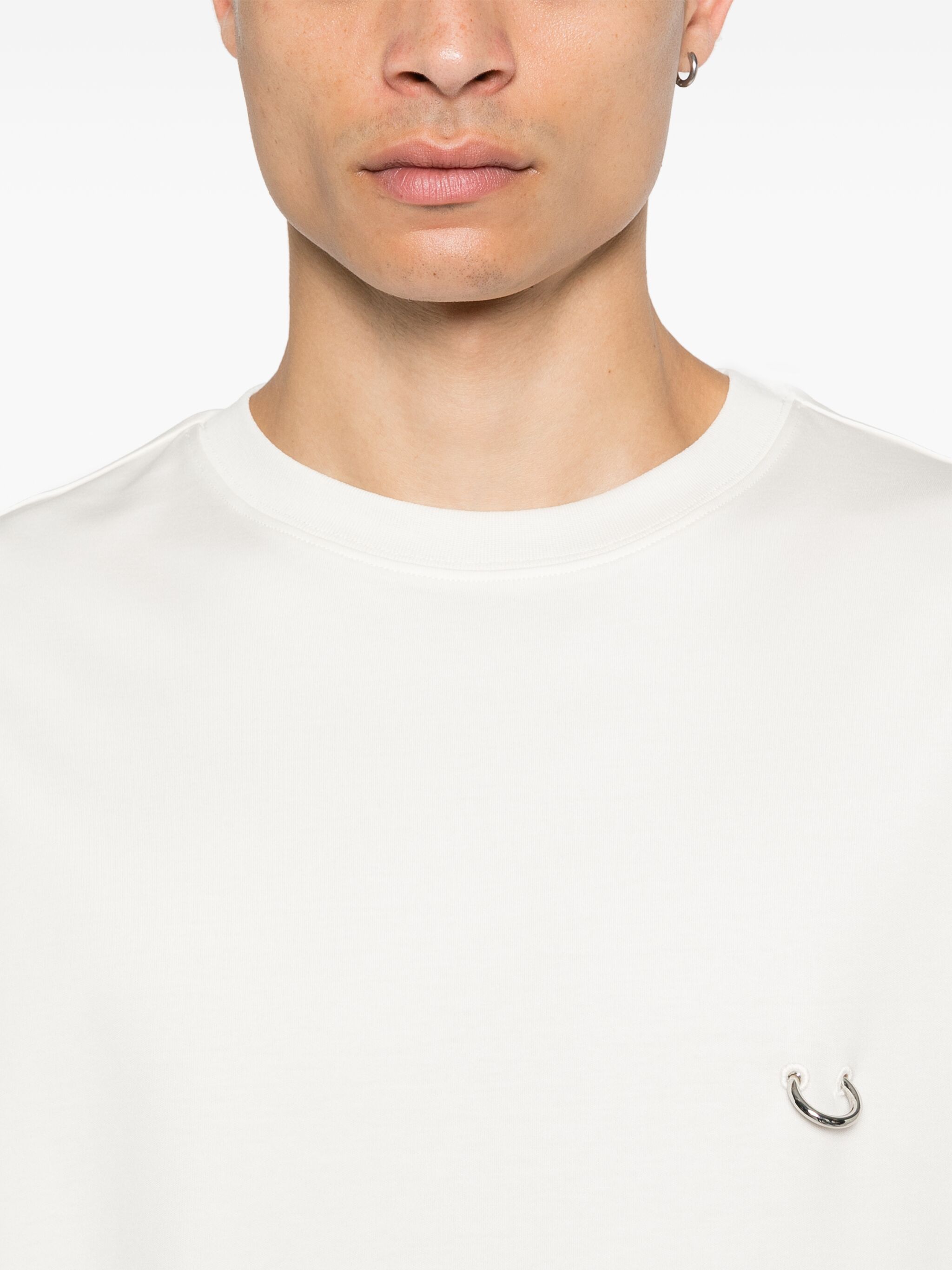 Mugler o1s22i1n1124 Oversized T-Shirt in White Size US L / EU 52-54 / 3 - 5 Thumbnail