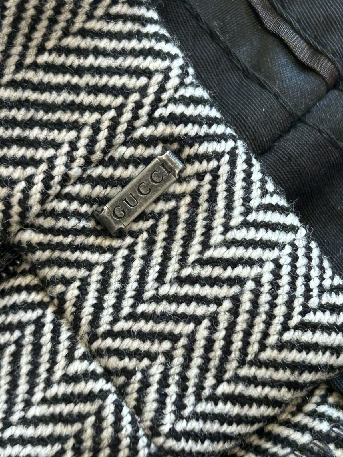 Gucci Gucci Tom Ford Era Herringbone Wool Pleated Trousers Archive Size US 30 / EU 46 - 6 Thumbnail