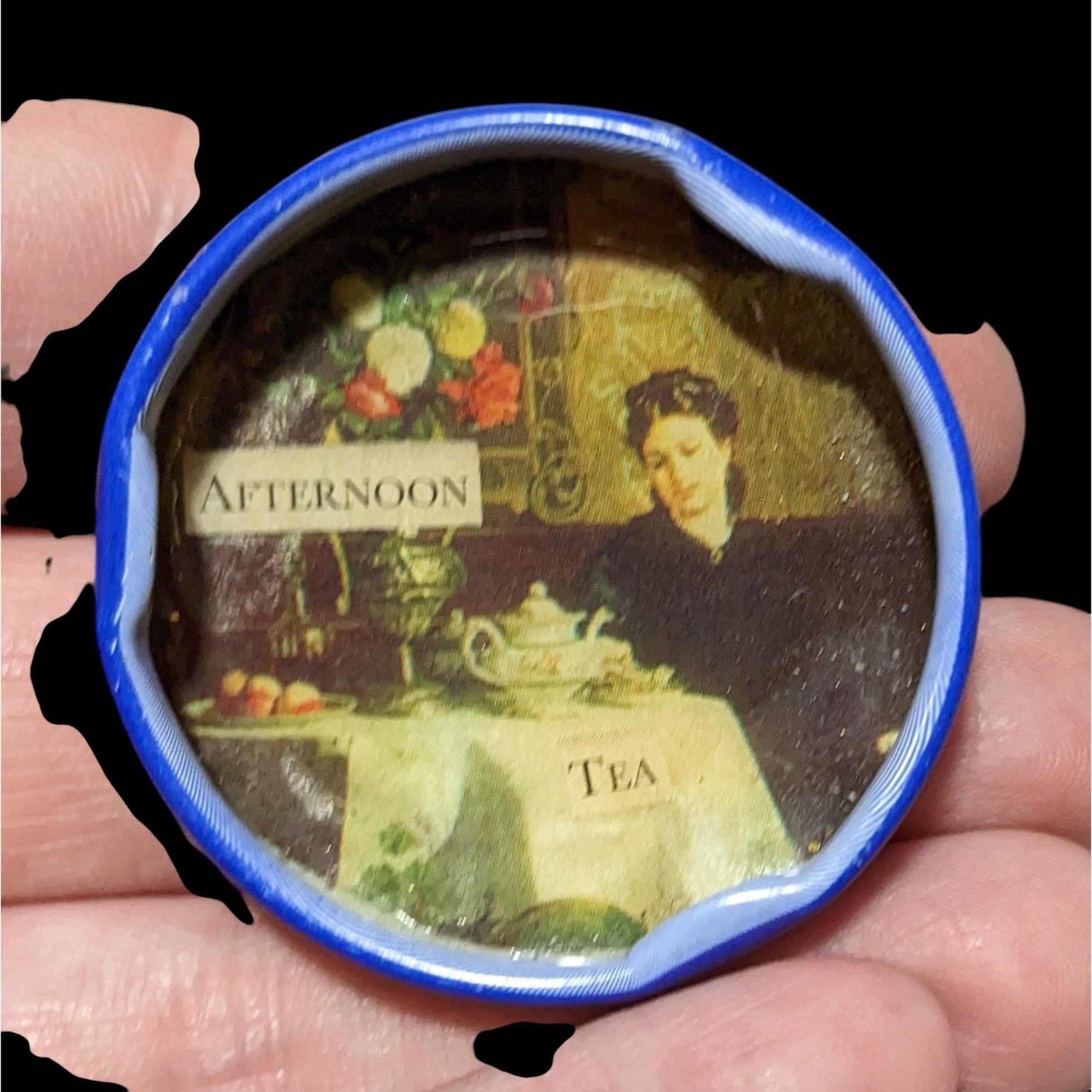 Other Handmade Victorian Style Afternoon Tea Lid Back Brooch Size ONE SIZE - 2 Thumbnail