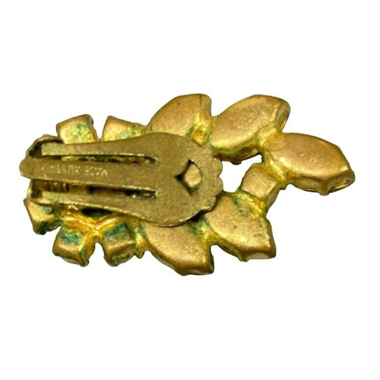 Other Vintage Gold Tone Austrian Brooch & Clip Earrings Set With A Size ONE SIZE - 7 Thumbnail
