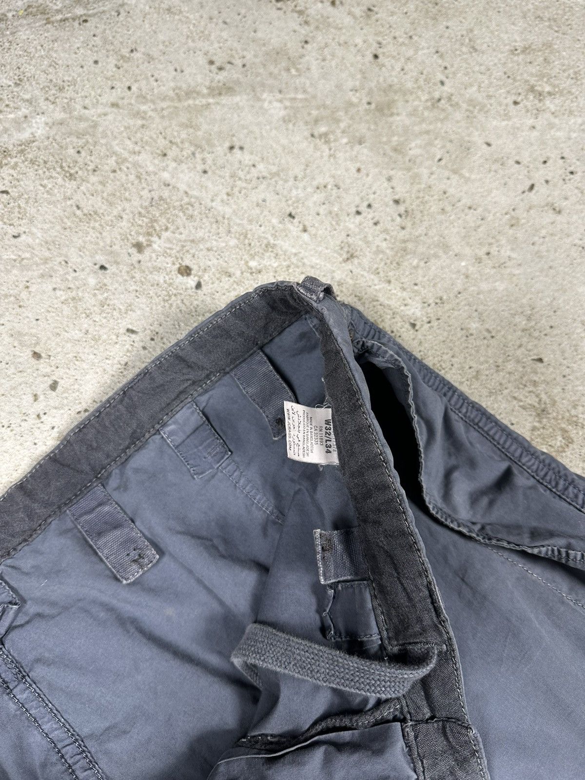 Japanese Brand × Vintage Vintage Y2K Grey Bondage Parachute Cargo Pants Size US 34 / EU 50 - 9 Thumbnail