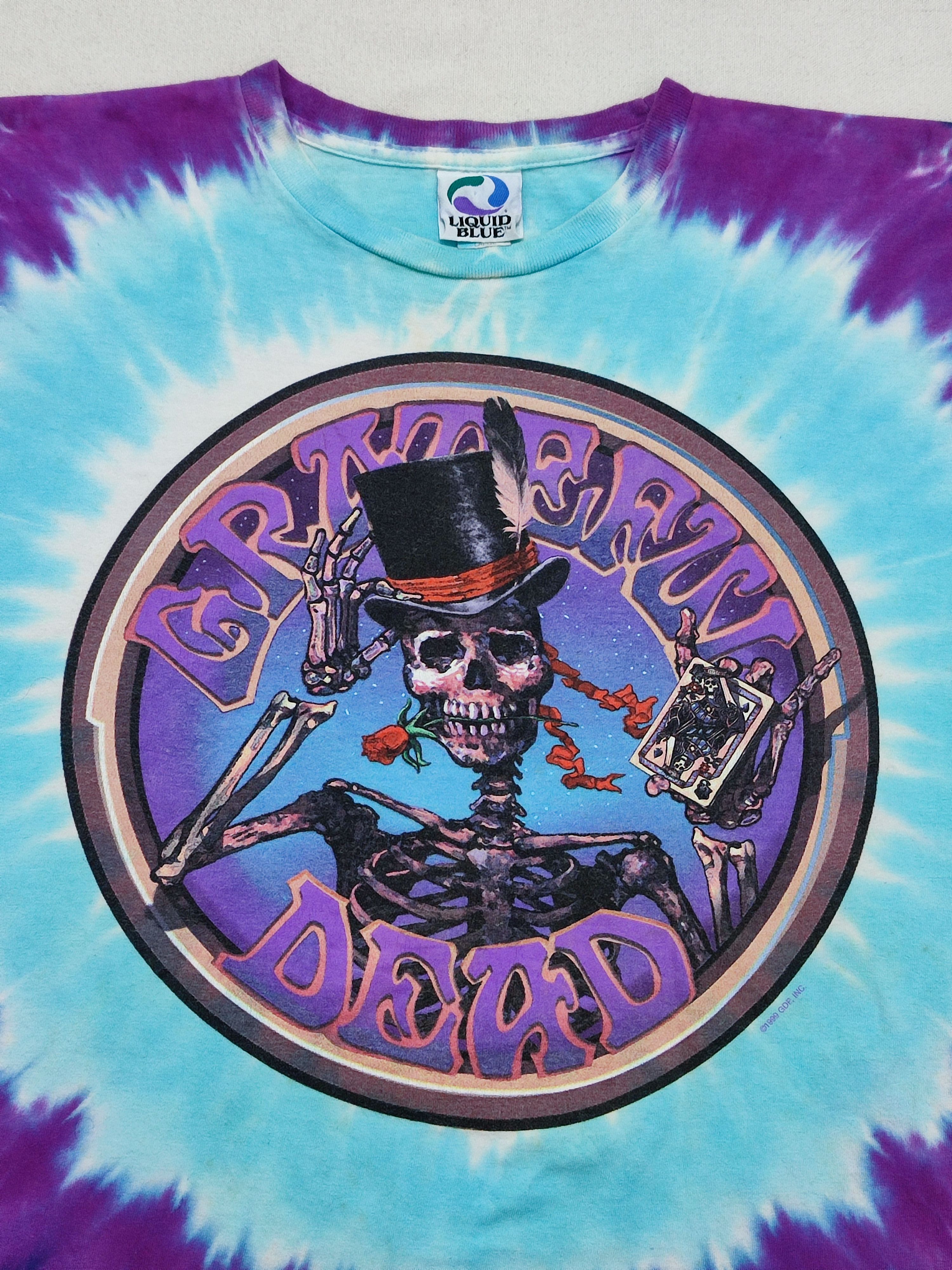 Grateful Dead × Liquid Blue True Vintage 1990s Grateful Dead Tie Dye Tee Size US L / EU 52-54 / 3 - 10 Thumbnail