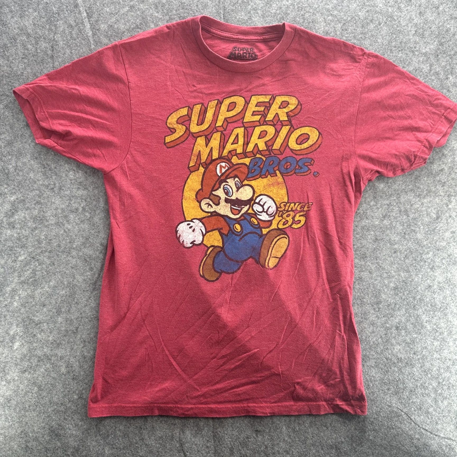 Nintendo VINTAGE Super Mario Bros Shirt Mens Medium Red Since 85 Nintendo Video Game Tee Graphic Size US M / EU 48-50 / 2 - 2 Thumbnail