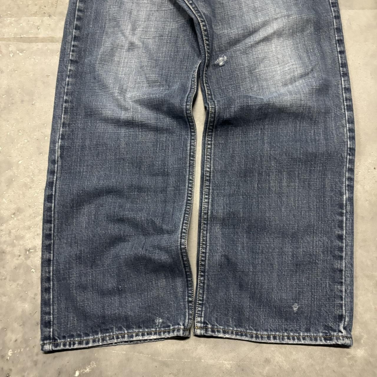 Japanese Brand × Vintage Crazy Vintage Y2K/2000s Grunge Dark Wash Denim Jeans! Size US 36 / EU 52 - 6 Thumbnail