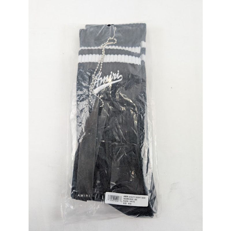 Amiri o1rshd1 Size: 45/46 / Varsty Script Socks in Black / White Size ONE SIZE - 12 Thumbnail