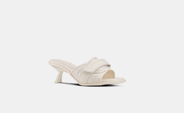 image of Dior O1Bcso1Str0224 Heel Shoesed Slide In White, Women's (Size 5)