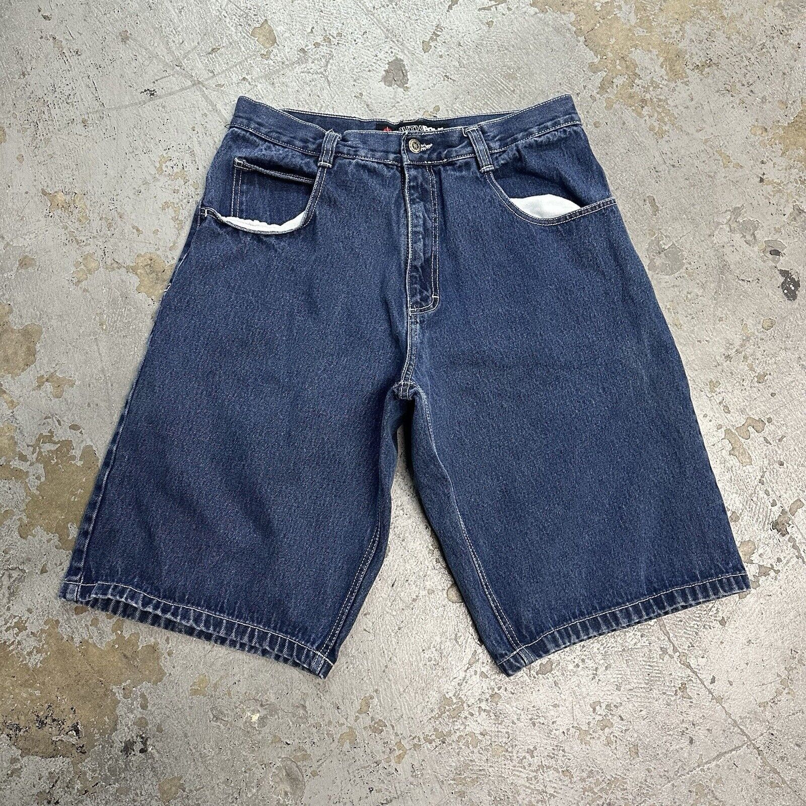 JNCO × Southpole Vintage Y2K Southpole Blue Denim Jean Shorts Jorts Size 38 Size US 38 / EU 54 - 1 Thumbnail
