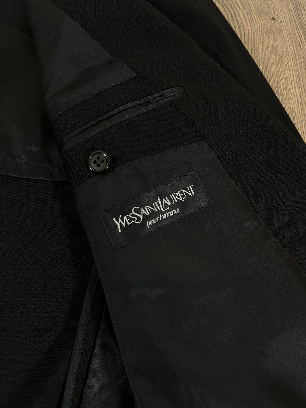 Yves Saint Laurent Yves Saint Laurent pour Homme Blazer Classic Tailored Jacket Size 50R - 8 Thumbnail