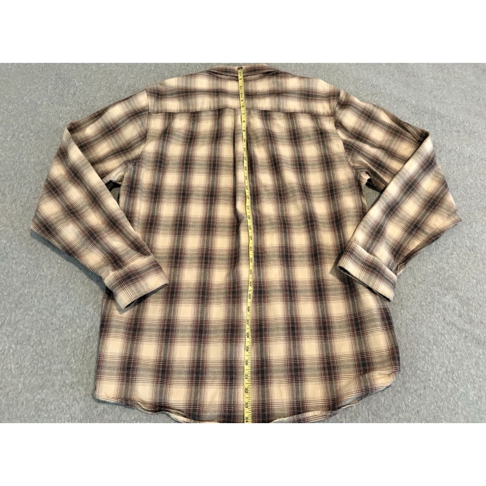Vintage Dixxon Long Sleeve Button-Up Shirt Journeyman FR Flannel Brown Plaid Mens XL Size US XL / EU 56 / 4 - 6 Thumbnail