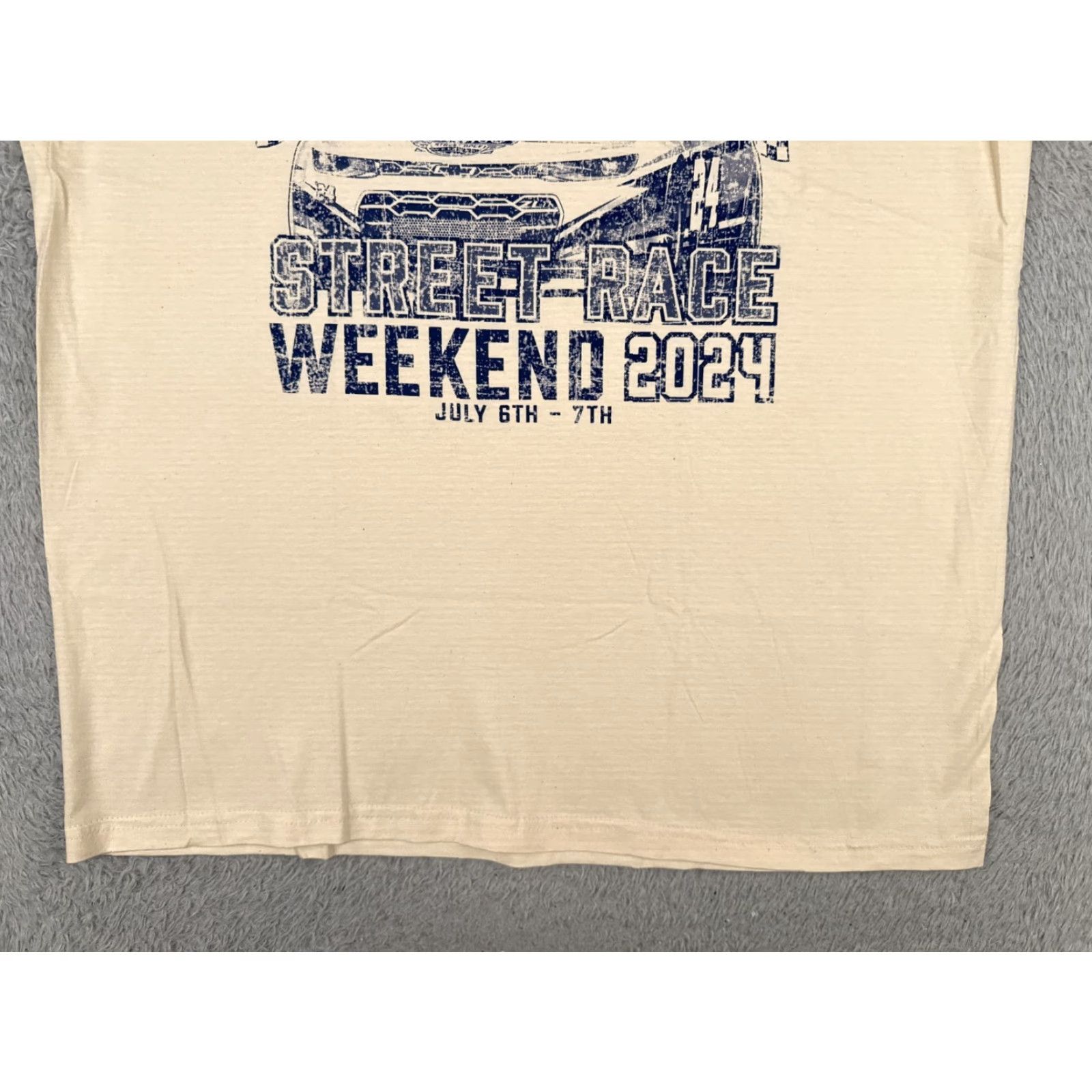 NASCAR Nascar Chicago Street Race 2024 Shirt Adult Large Ivory Cotton Short Sleeve NEW Size US L / EU 52-54 / 3 - 5 Thumbnail