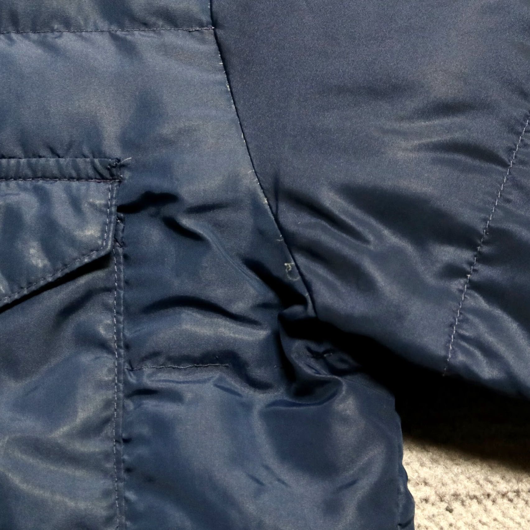 The North Face Vintage North Face Quilted Puffer Western Jacket Shirt Navy XL Mens Size US XL / EU 56 / 4 - 7 Thumbnail