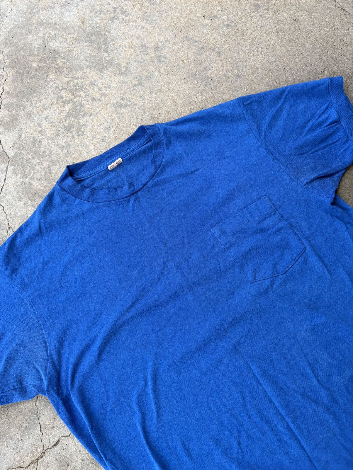 Vintage Vintage 70s/80s Pocket Tee Size US L / EU 52-54 / 3 - 2 Thumbnail