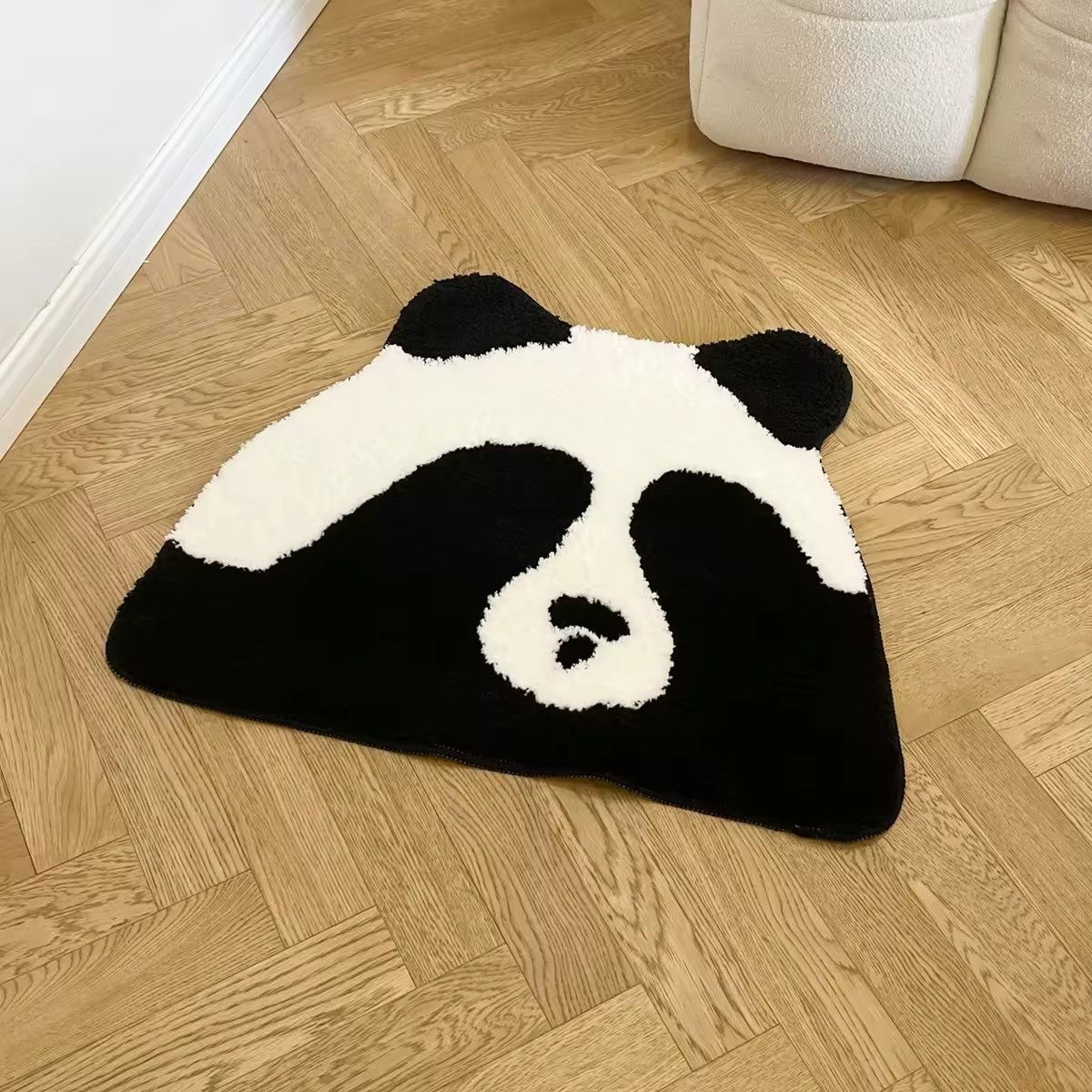 Handmade Panda Funny Printed Bedroom Rug Carpet Size ONE SIZE - 5 Thumbnail