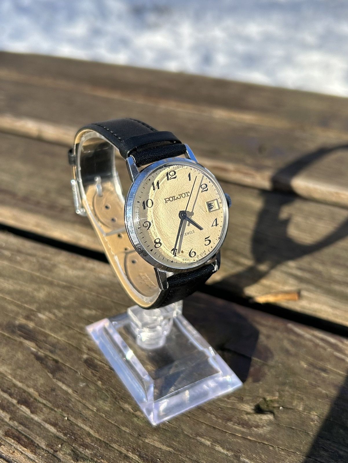 Vintage Vintage Watch Soviet USSR Mechanical Poljot Hand Winding Size ONE SIZE - 10 Thumbnail
