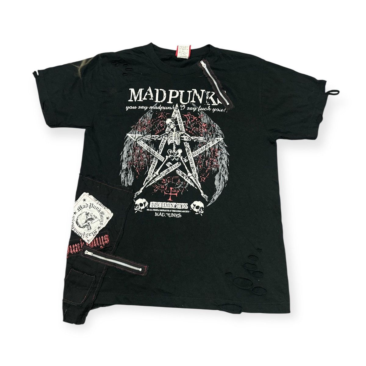 Madpunk Patchworks Punk T Shirt