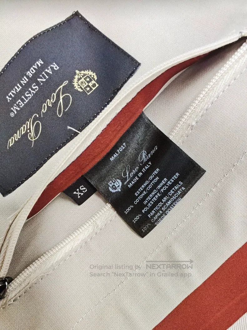 Loro Piana Loro Piana Men's Beige Windbreaker Jacket Size US XS / EU 42 / 0 - 7 Thumbnail