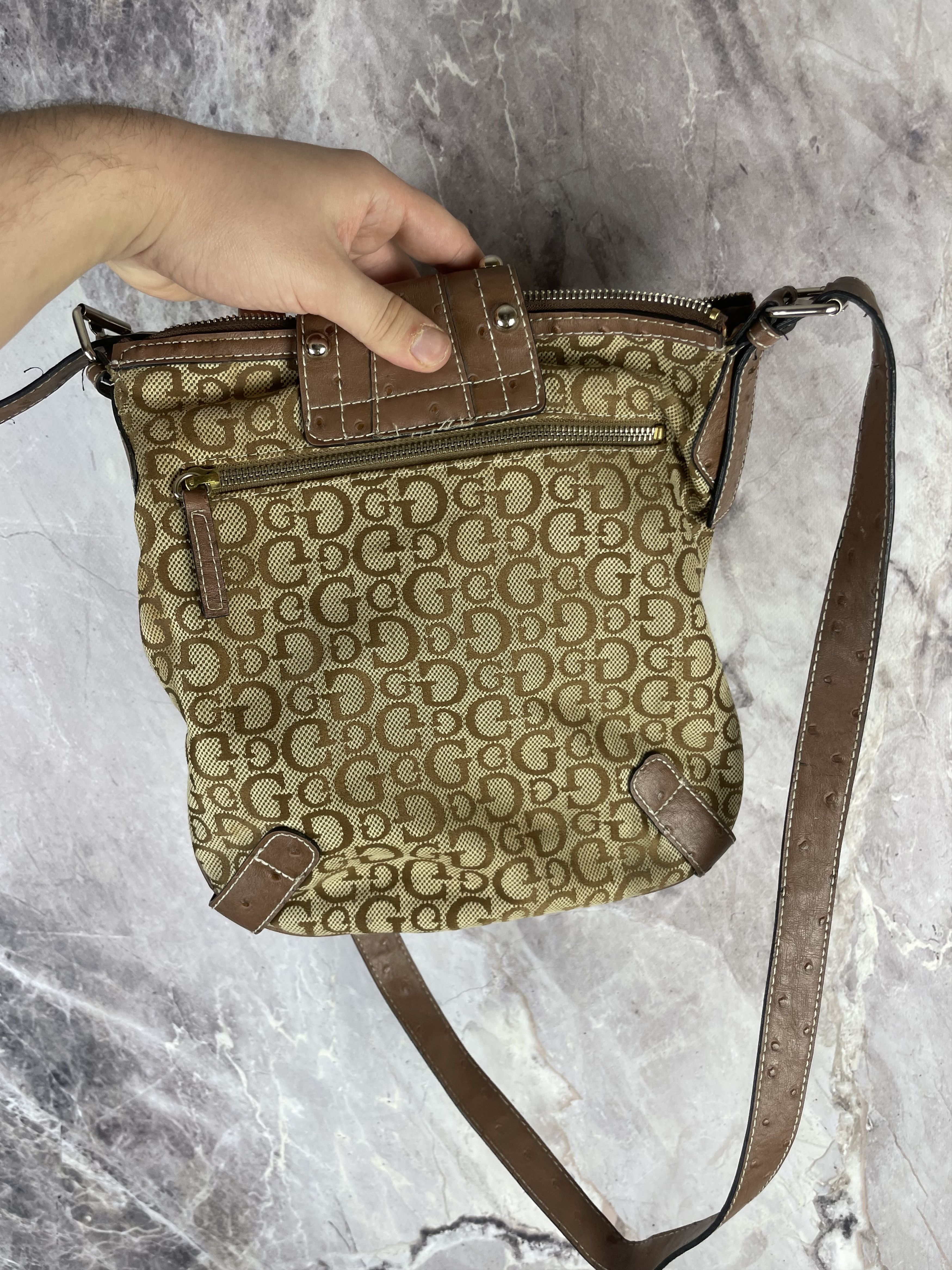 Guess Guess VNTG Y2K Monogram Mini Shoulder Bag Messenger Size ONE SIZE - 6 Thumbnail