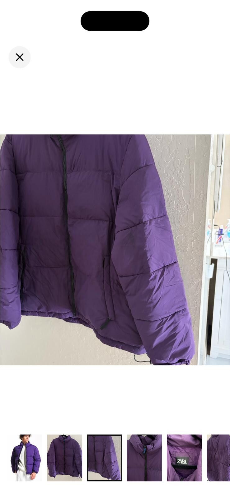 Zara Zara Men's Bold Purple Puffer Jacket Size US XXL / EU 58 / 5 - 2 Thumbnail