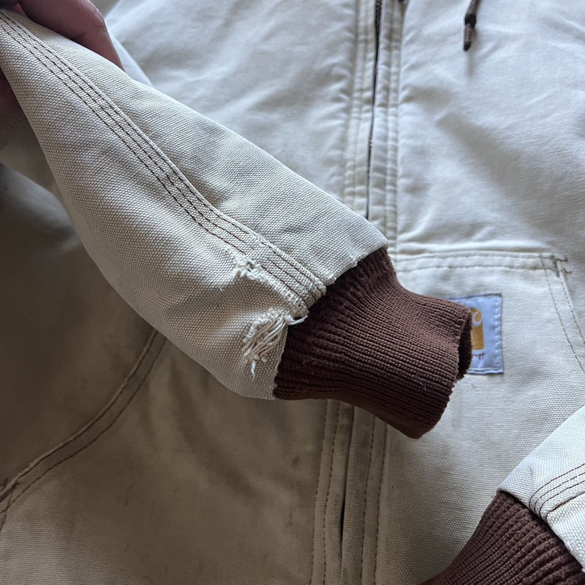 Carhartt × Vintage Crazy Vintage Faded Tan Brown Carhartt Jacket Large Size US L / EU 52-54 / 3 - 5 Thumbnail