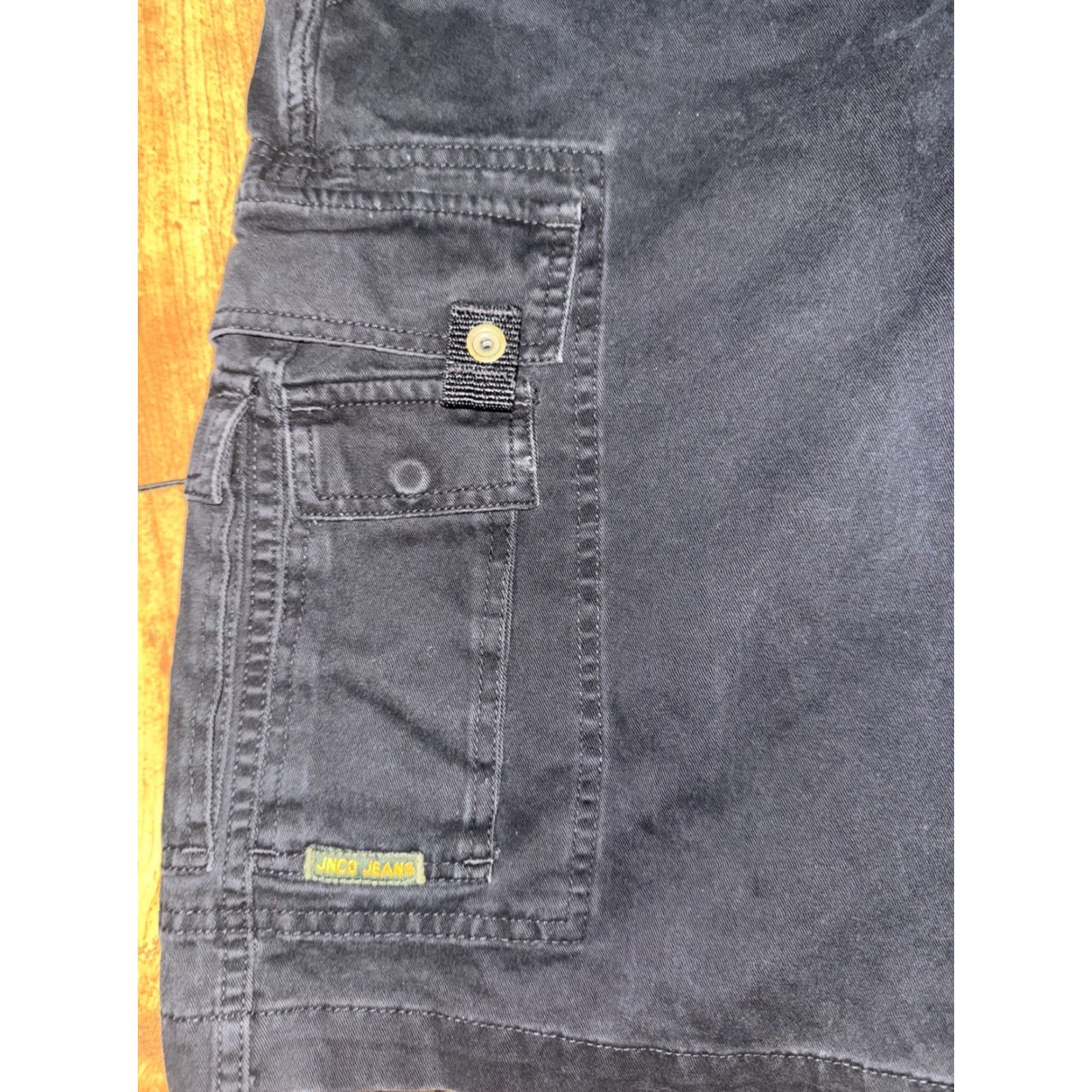 JNCO VINTAGE JNCO Cargo Shorts Black 30 Mens 90s Y2K Skater Workwear Baggy Embroidery Crown Logo Pockets Size US 30 / EU 46 - 2 Thumbnail