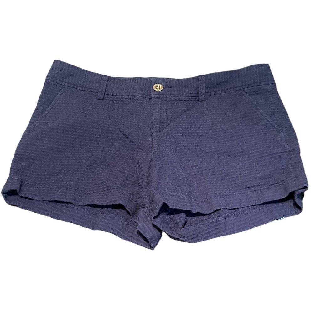 Lilly Pulitzer Lilly Pulitzer Callahan Navy Blue Jacquard Short Size 14 Size 36" / US 14 / IT 50 - 1 Thumbnail