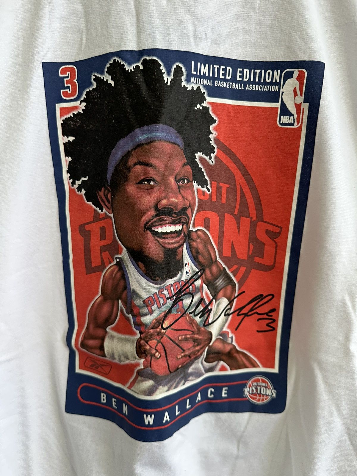 NBA × Rap Tees × Vintage Vintage Ben Wallace NOS NBA Detroit Pistons Raptees USA Size US L / EU 52-54 / 3 - 1 Thumbnail