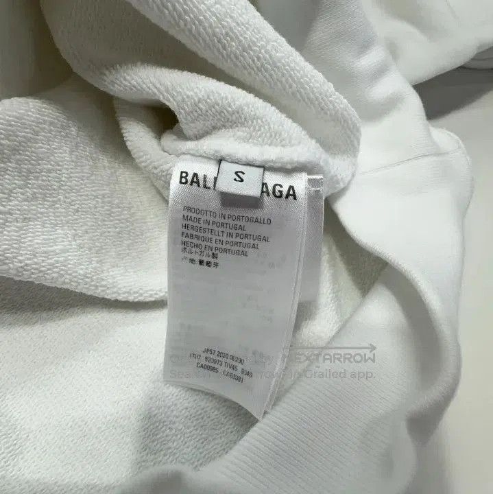 Balenciaga Balenciaga White Long Sleeve Hoodie with Logo. Size US S / EU 44-46 / 1 - 2 Thumbnail