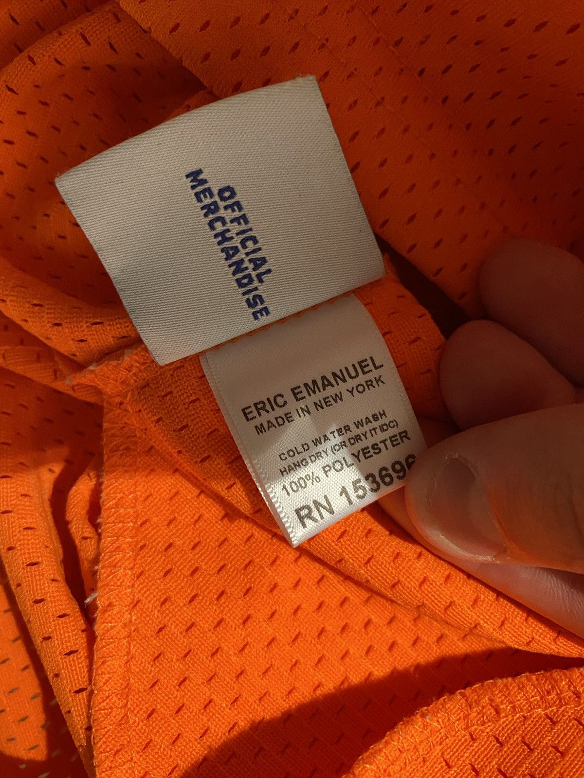 Eric Emanuel Eric Emanuel EE Mesh Shorts Orange White RUG DYE MLB OG XL Size US 34 / EU 50 - 5 Thumbnail