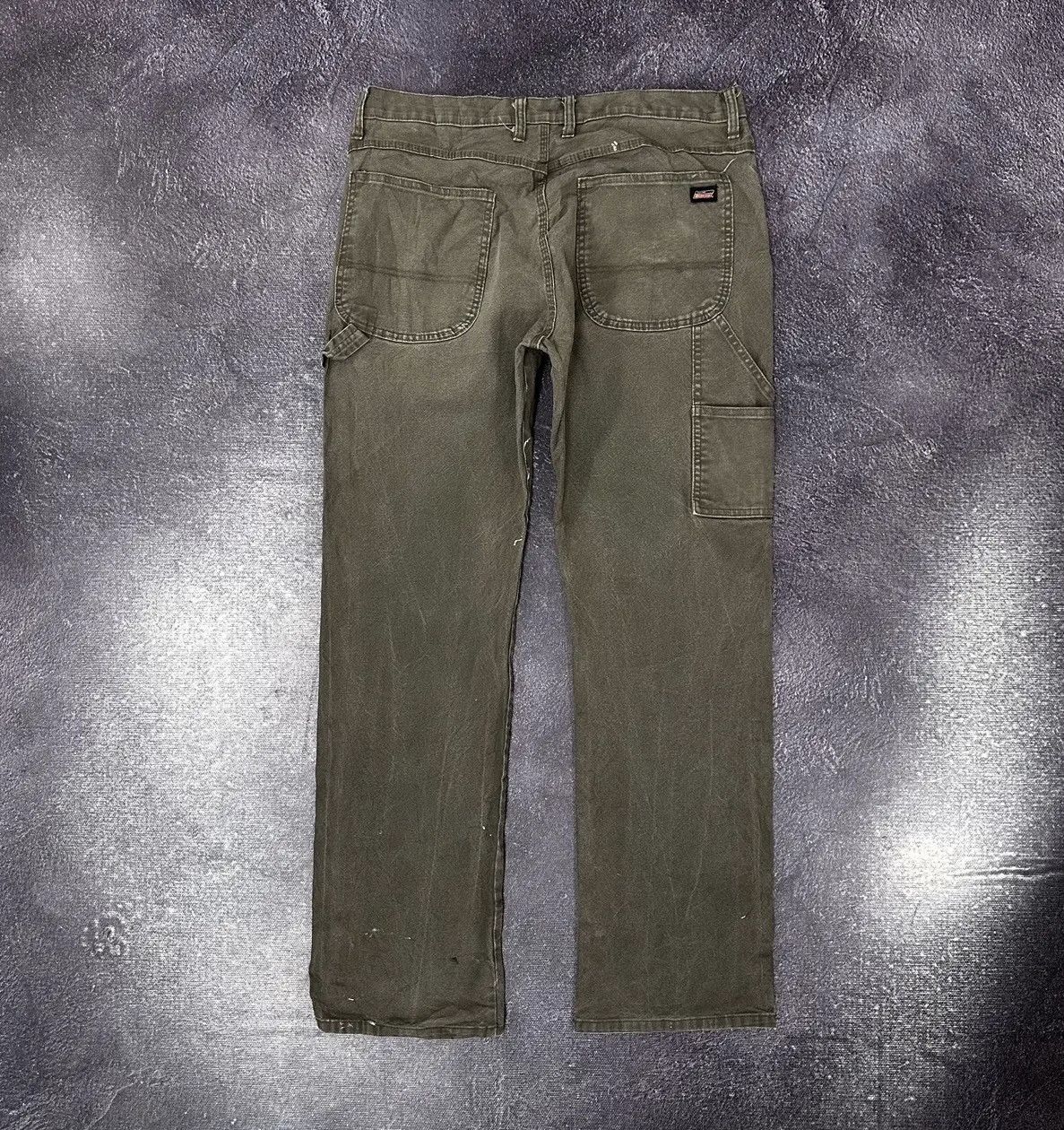 Dickies × Vintage Vintage Dickies Y2K Khaki Painted Work Hype Baggy Pants Size US 36 / EU 52 - 1 Thumbnail