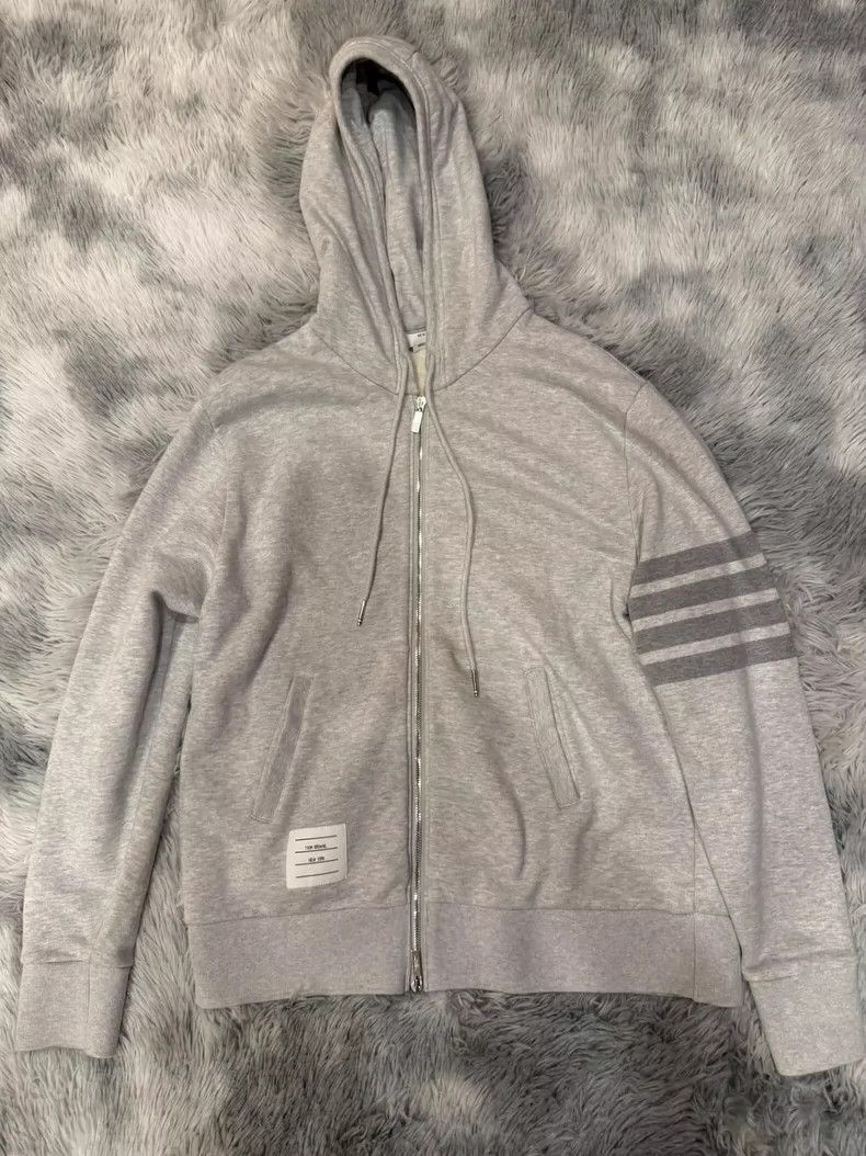 Thom browne Classic striped zipper sweatshirt