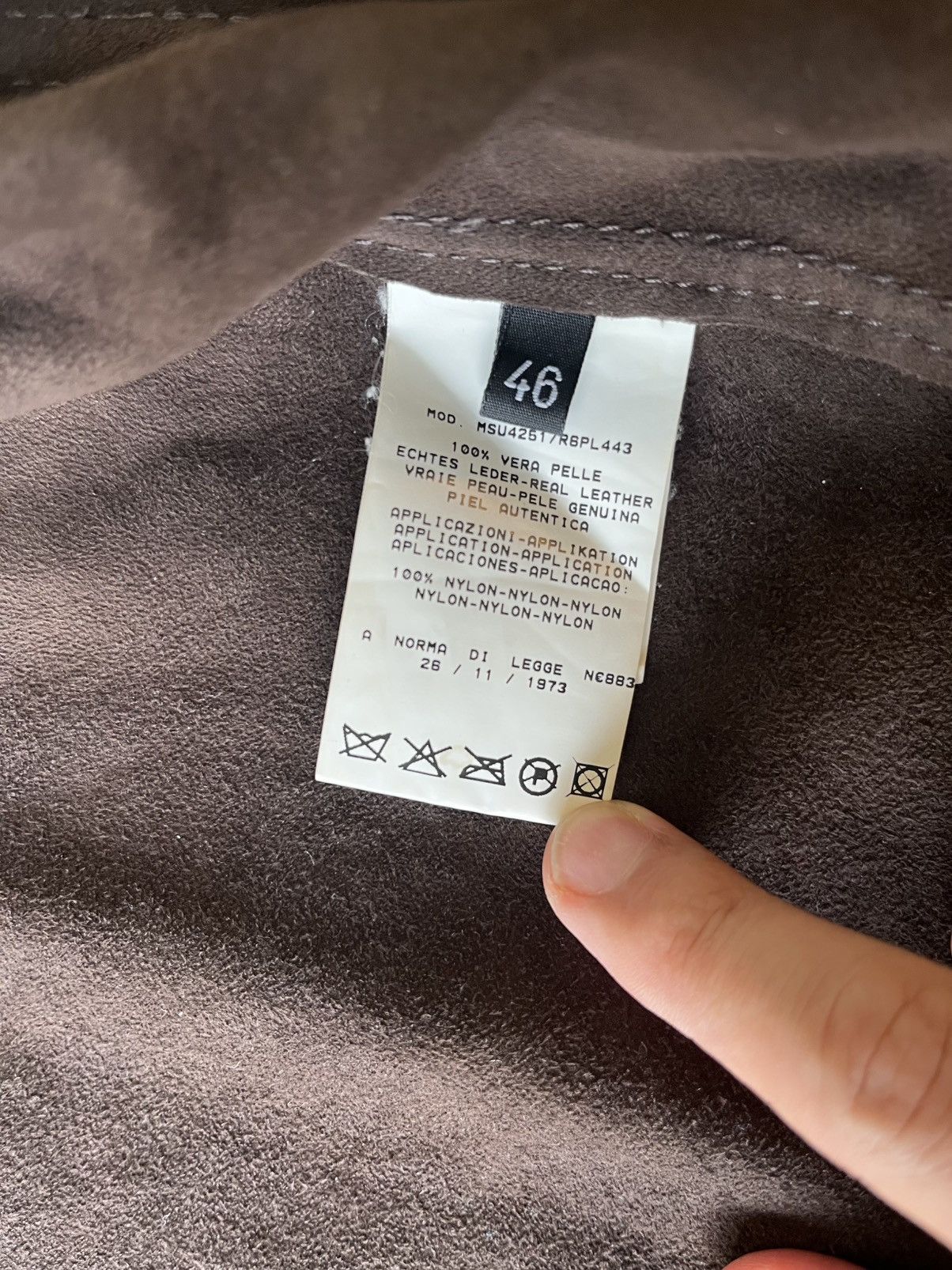 Moschino Moschino Suede Leather Varsity Bomber Jacket Made In Italy Size US S / EU 44-46 / 1 - 10 Thumbnail