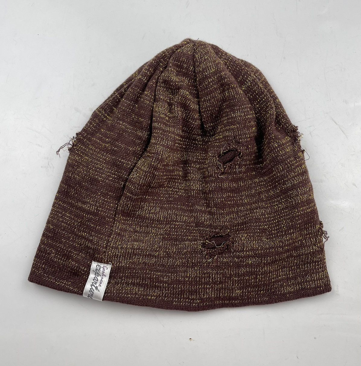 Japanese Brand rare design distressed with zipper pocket beanie hat tc21 Size ONE SIZE - 5 Thumbnail
