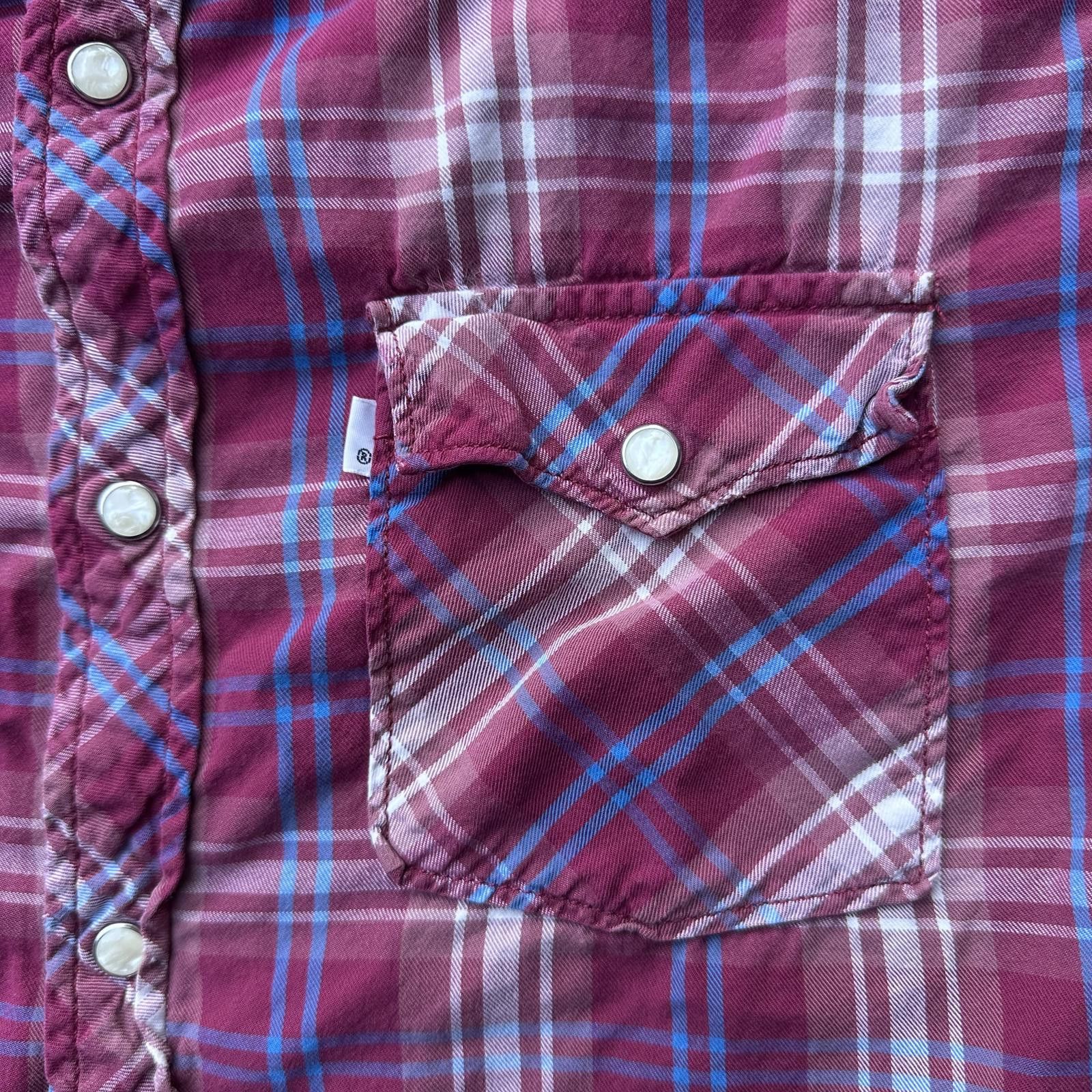 Levi's Levi's Mens Button Up Shirt Large Red Plaid Casual Size US L / EU 52-54 / 3 - 4 Thumbnail