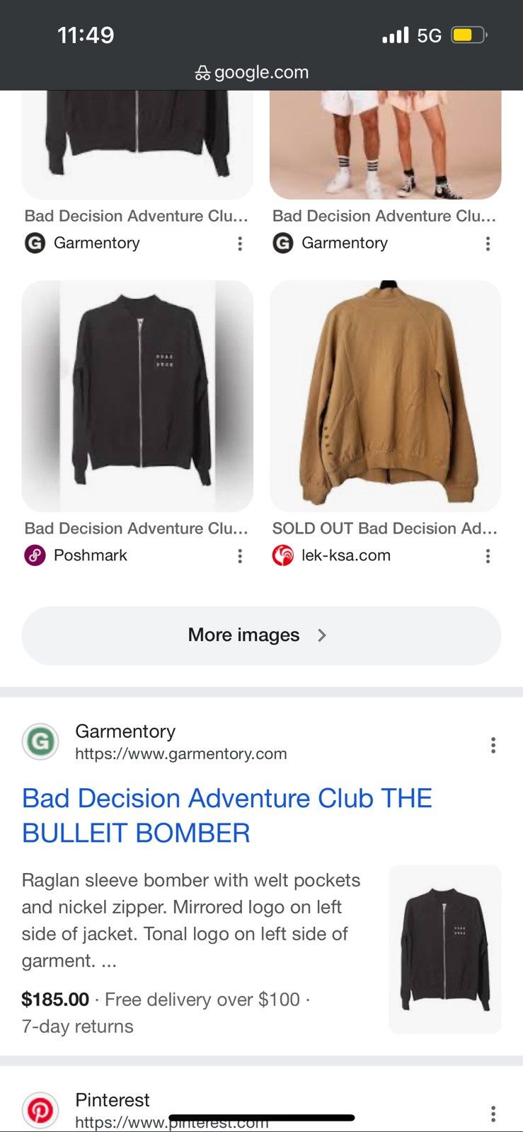 Other Bad Decision Adventure Club Bulleit Bomber Jacket size Small Size US S / EU 44-46 / 1 - 8 Thumbnail