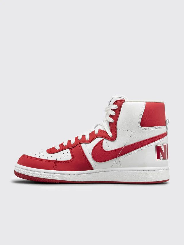 Comme des Garcons Homme Plus × Nike o1mle0325 Terminator High Sneakers in Red & White Size US 8 / IT 38 - 2 Thumbnail