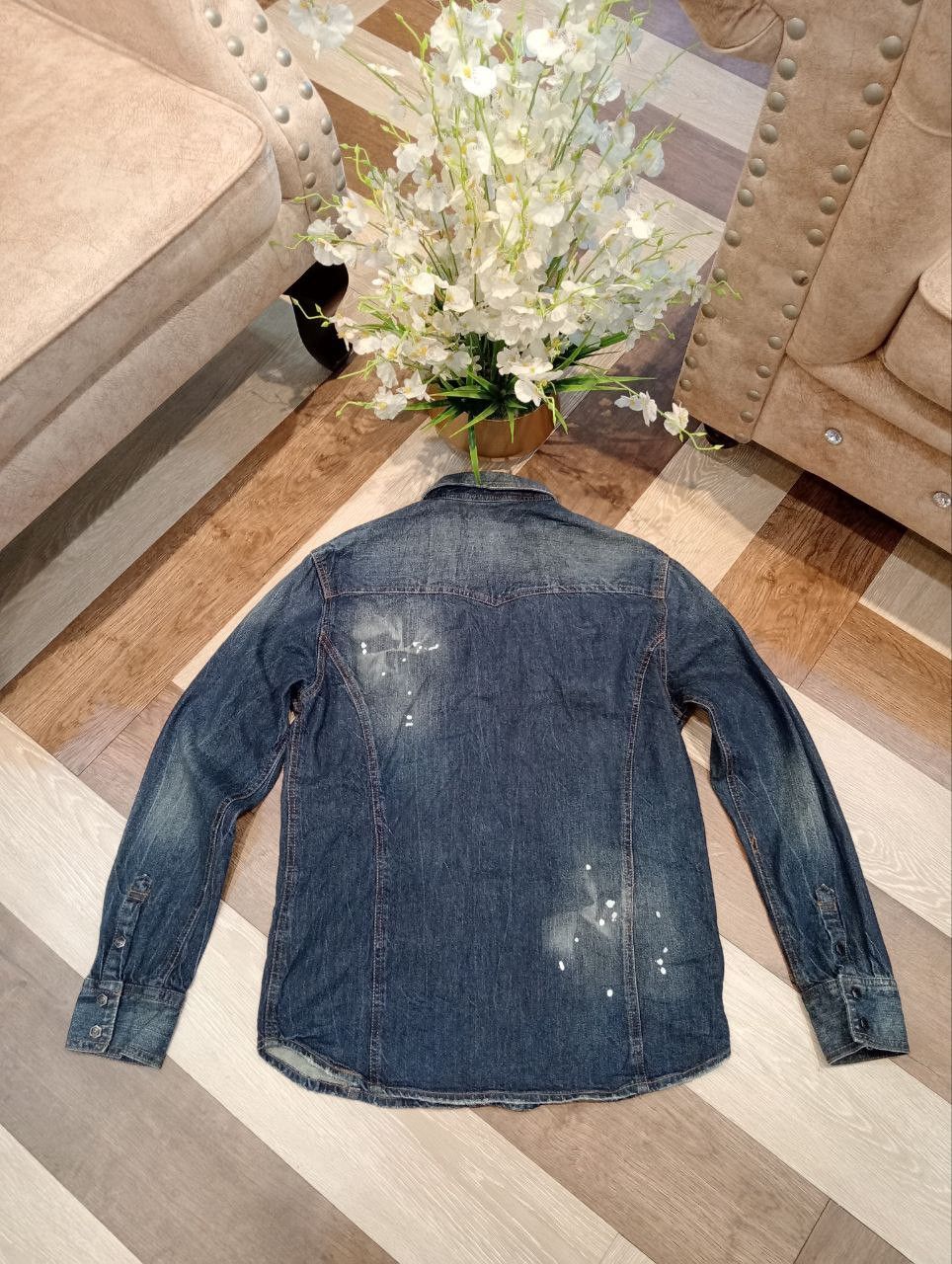 semanticdesign SEMANTIC DESIGN JAPAN PAINTER DENIM SHIRT - SIZE L Size US L / EU 52-54 / 3 - 12 Thumbnail