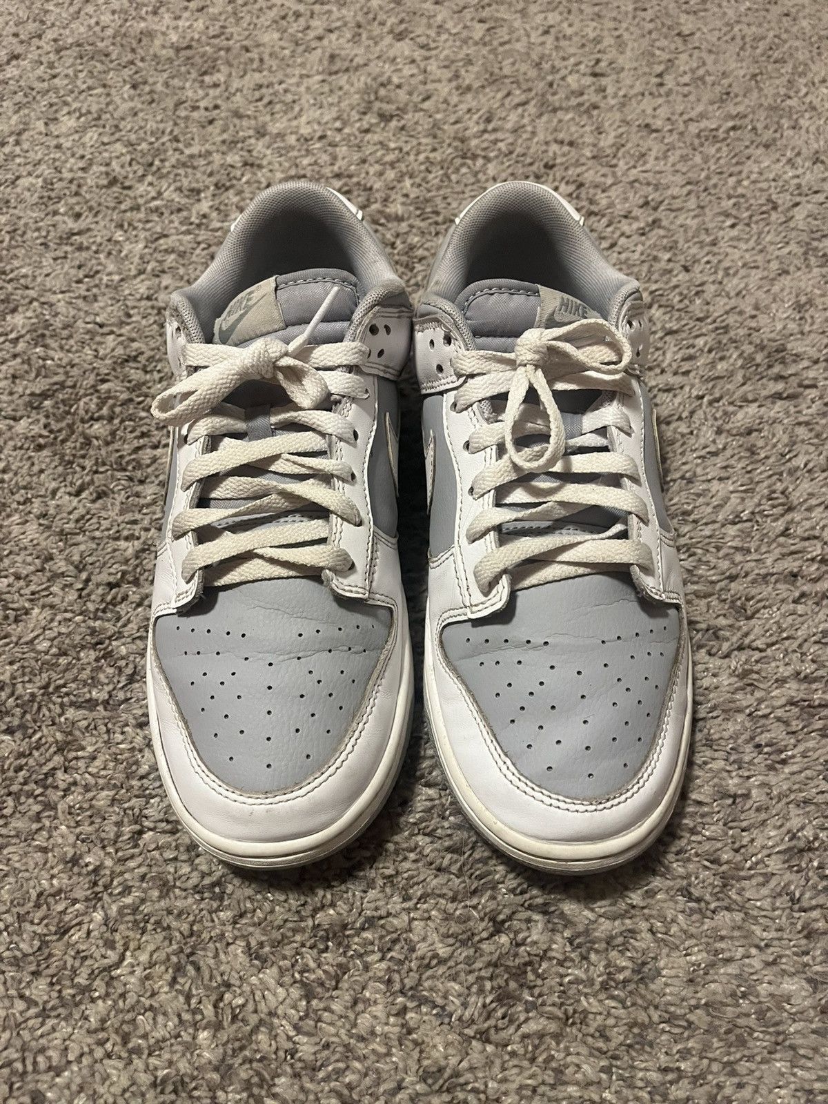 Nike Nike White Grey Dunks Size US 9.5 / EU 42-43 - 1 Thumbnail
