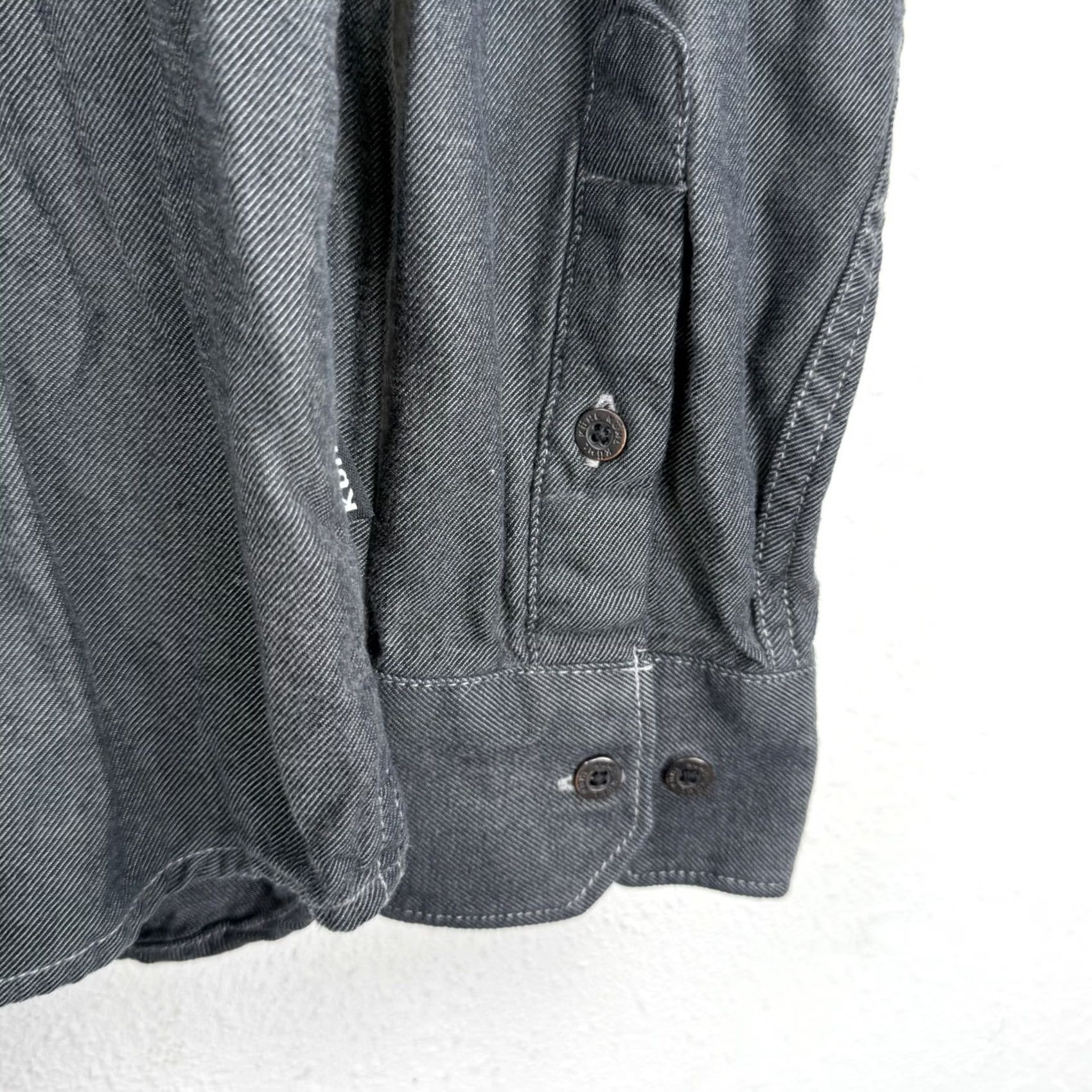 Vintage Kuhl Descendr Flannel Shirt Mens M Gray Button-Up Long Sleeve Tencel Cotton Blend Size US M / EU 48-50 / 2 - 3 Thumbnail