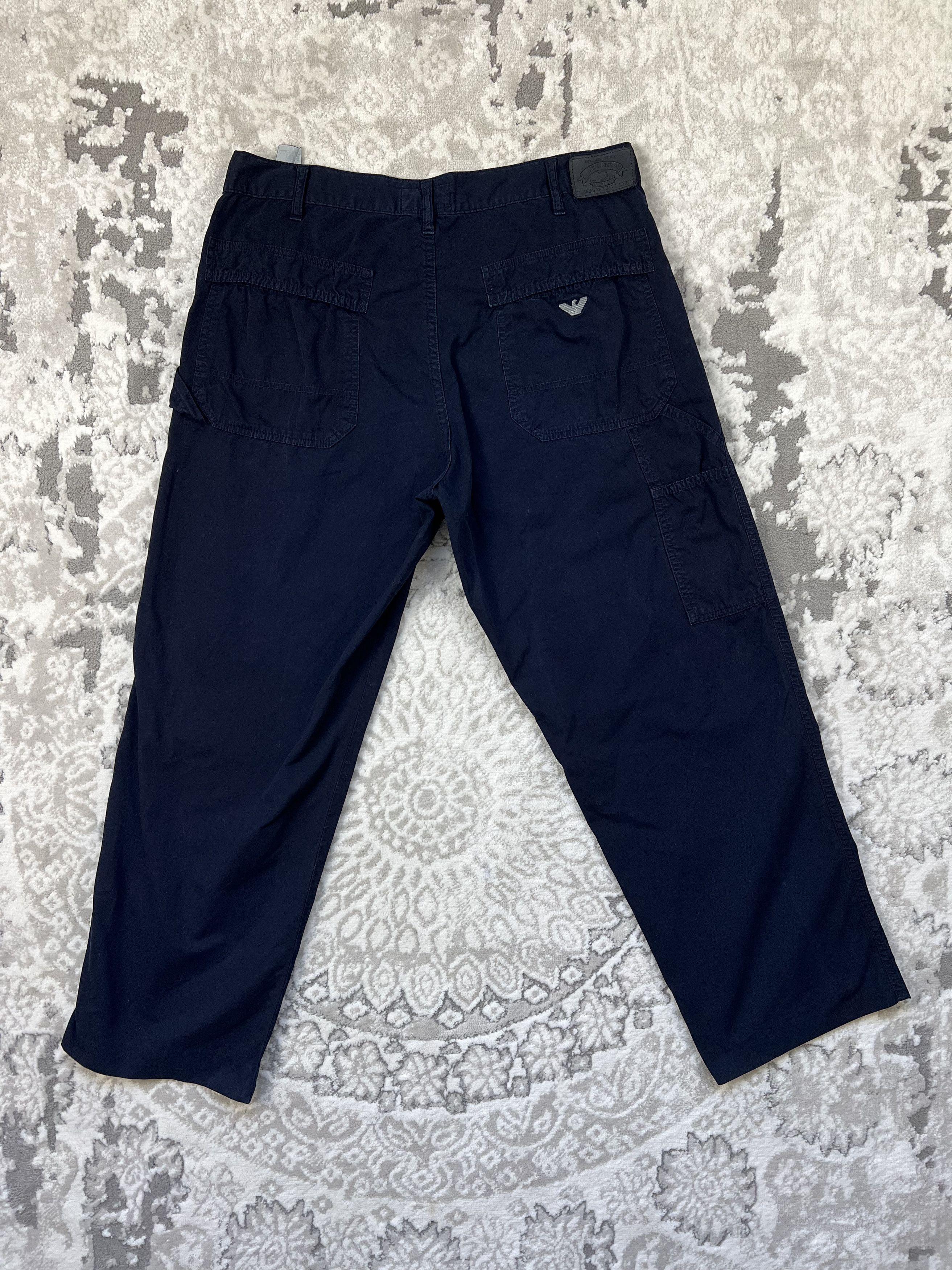 Armani × Giorgio Armani × Vintage Vintage Armani Dark Blue Trousers Italy Size US 38 / EU 54 - 4 Thumbnail