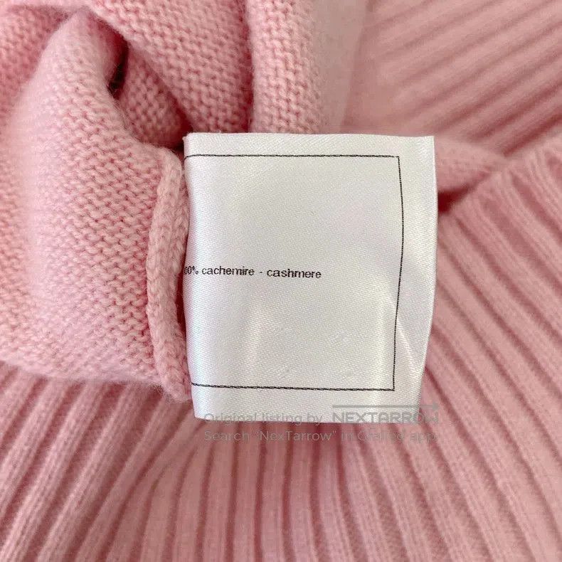 Chanel Chanel Pink Cashmere Knit Sweater 34. Size US XS / EU 42 / 0 - 3 Thumbnail