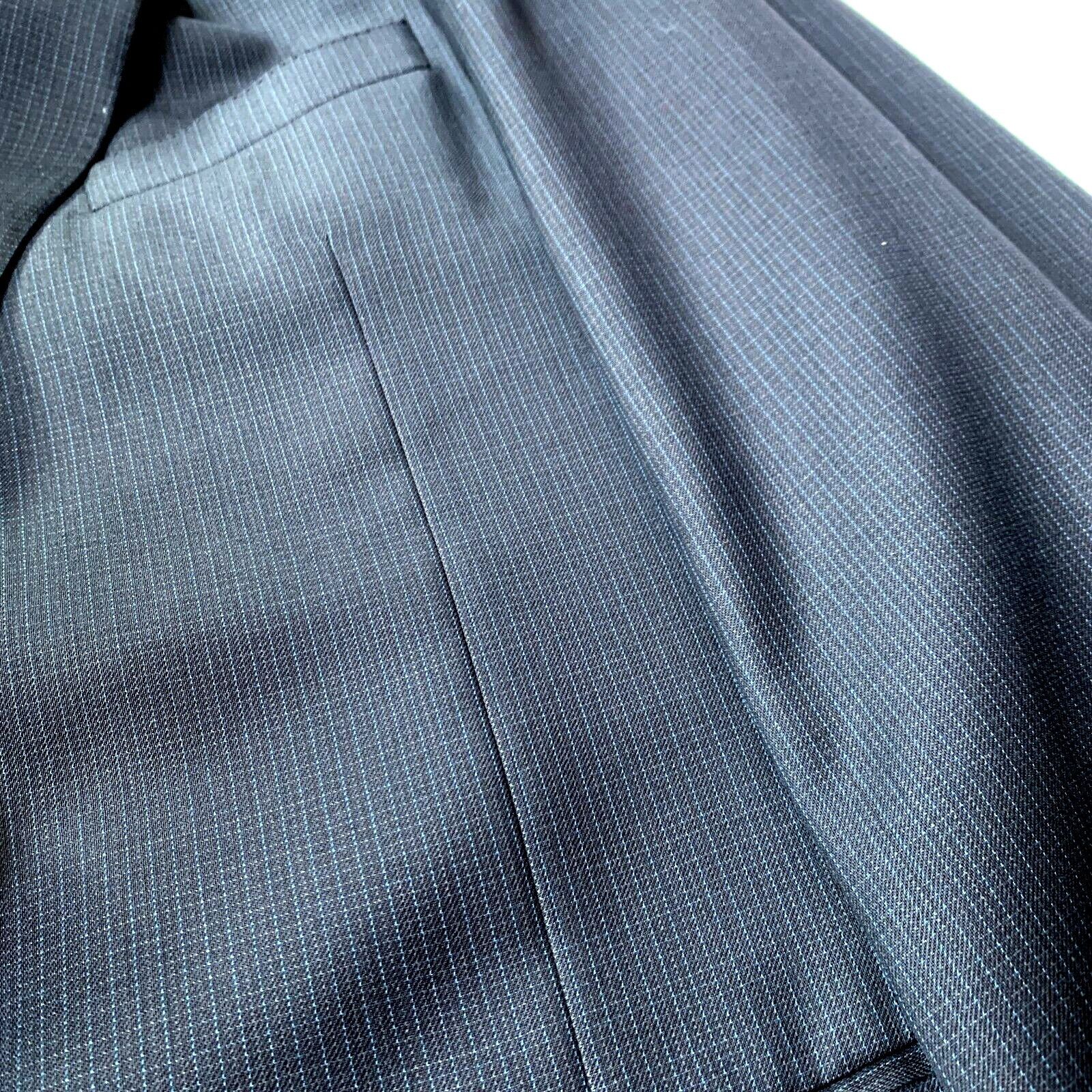 Samuelsohn Samuelsohn Blazer Men's Size 44L TALL Navy Wool Union Made S Size 44L - 5 Thumbnail
