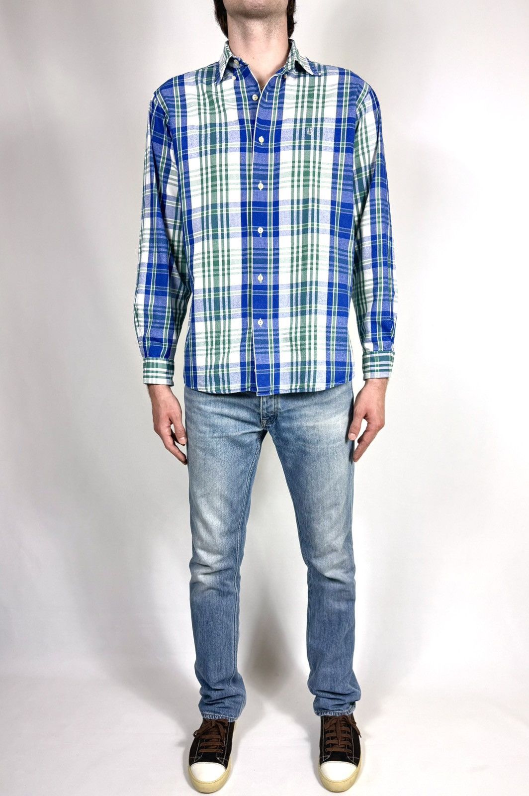 Hugo Boss Vintage 90s Hugo Boss Check Flannel Shirt Size US XL / EU 56 / 4 - 5 Thumbnail