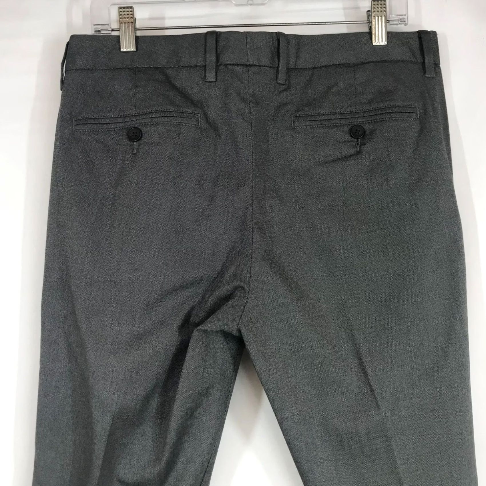 Bonobos BONOBOS Mens 33 X 30 Gray Cotton Blend Tuesday Tailored Pants Size US 33 - 5 Thumbnail