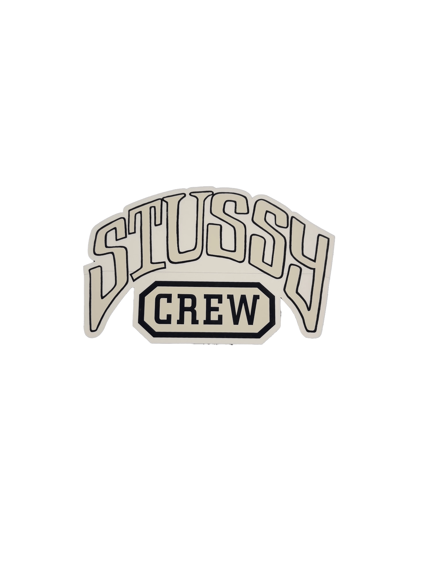 Stussy Stussy Crew Sticker Cream/Black Size ONE SIZE - 1 Preview