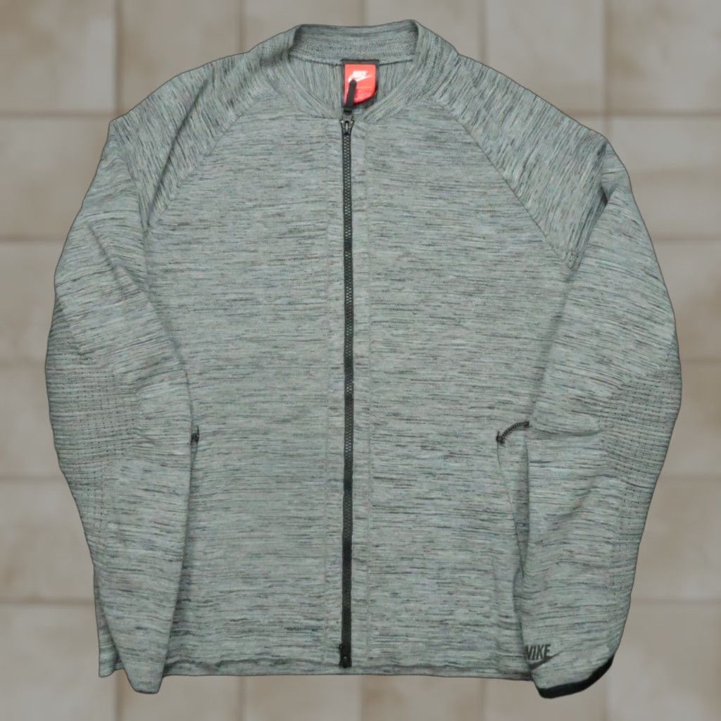 Nike Nike Jacket Mens Large Gray Tech Knit Full Zip Pockets Sportswear Size US L / EU 52-54 / 3 - 1 Thumbnail