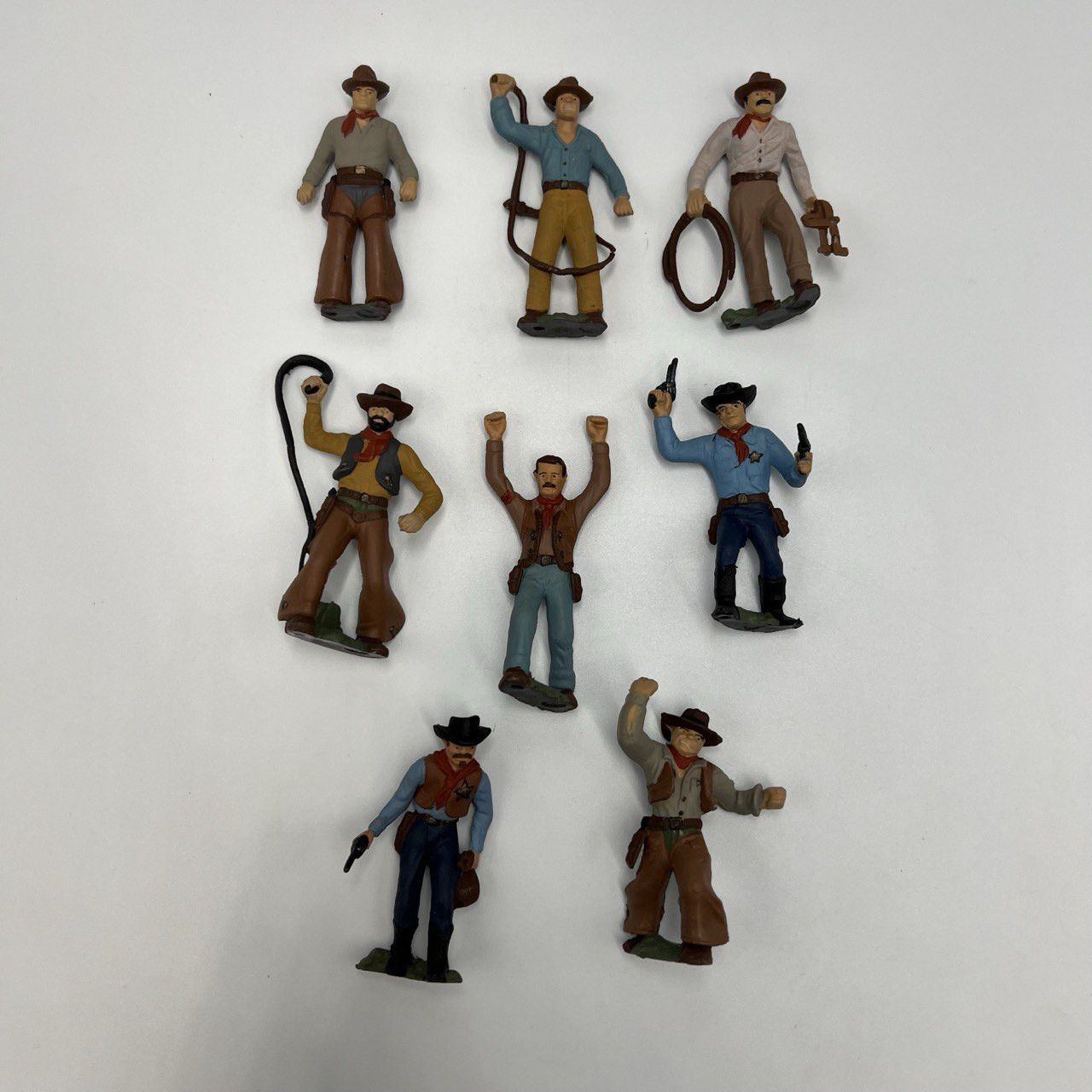 Vintage Vintage Soviet Plastic Set of 8 Soldiers Cowboys Signed Size ONE SIZE - 4 Thumbnail