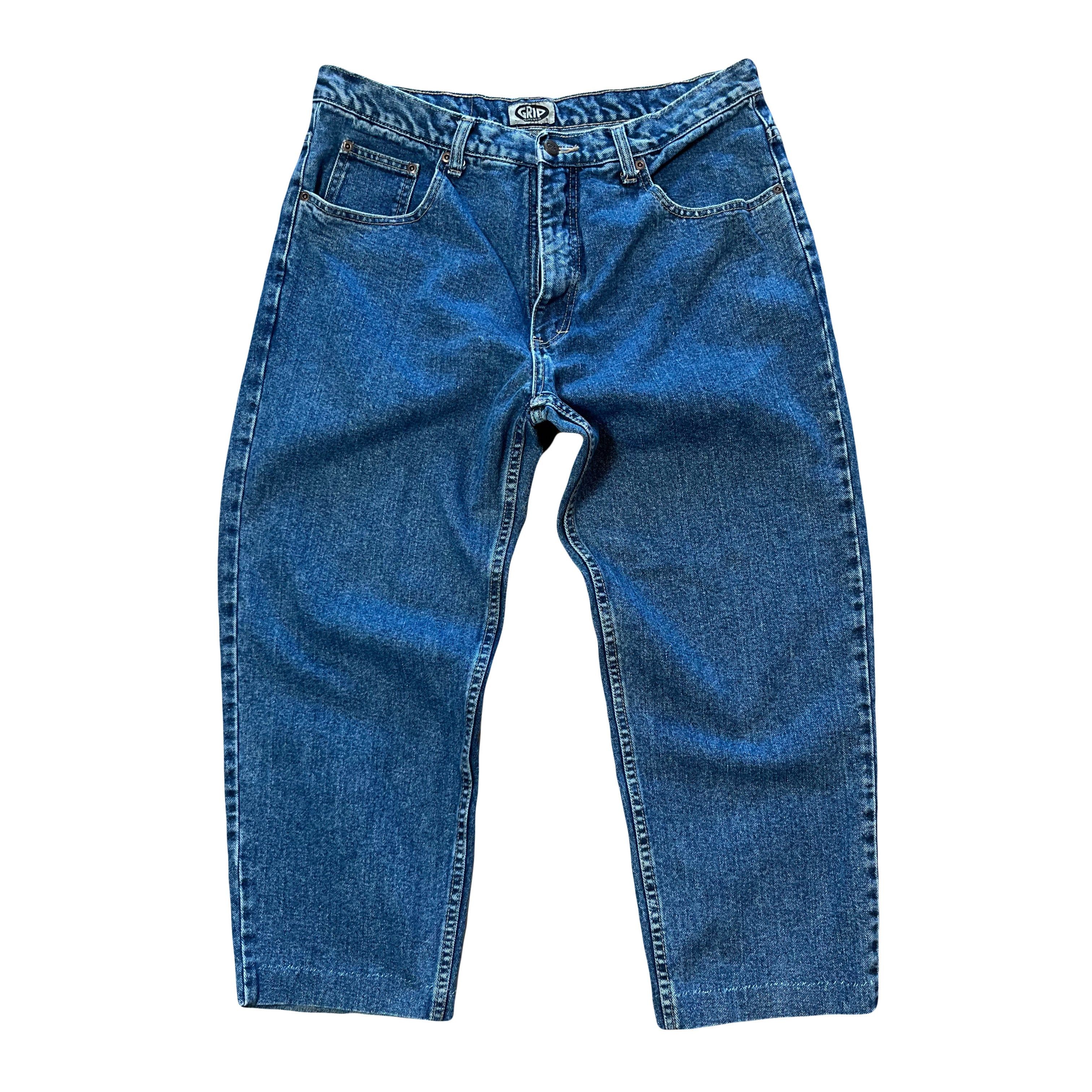 Vintage Vintage GRIP Jeanswear Medium Wash Denim Women's 16 Size 35" - 1 Thumbnail