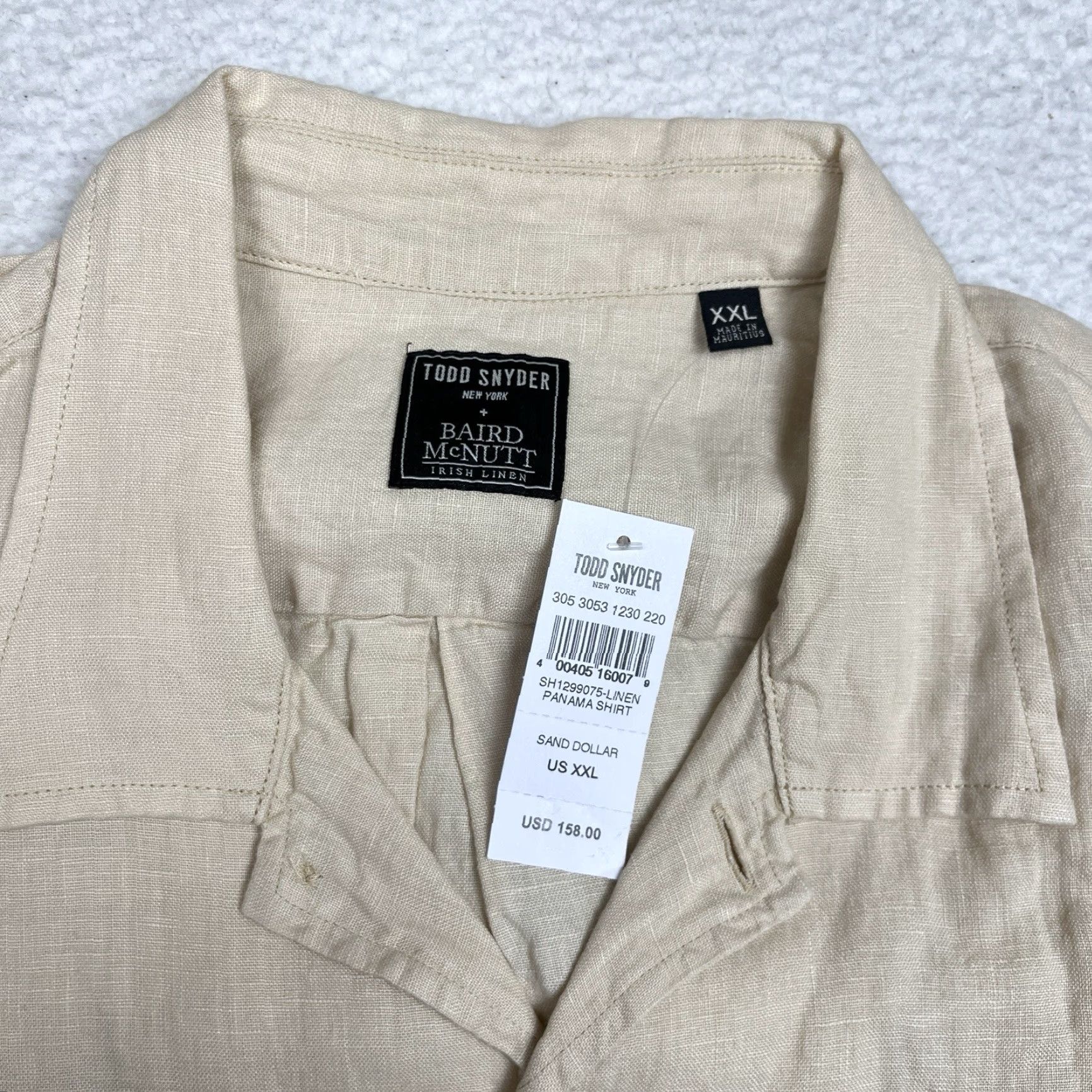 Todd Snyder Todd Snyder Linen Panama Shirt 2XL Beige Button-Up Collared Linen Shirt Men Short Sleeve Casual Business Workwear 2XL Beige Todd Snyder Size US XXL / EU 58 / 5 - 2 Thumbnail