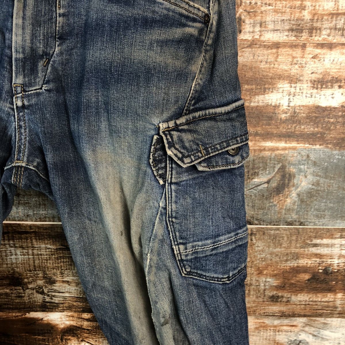 Japanese Brand Even River Blue Distressed ripped Denim Pants #A2150 Size US 30 / EU 46 - 10 Thumbnail