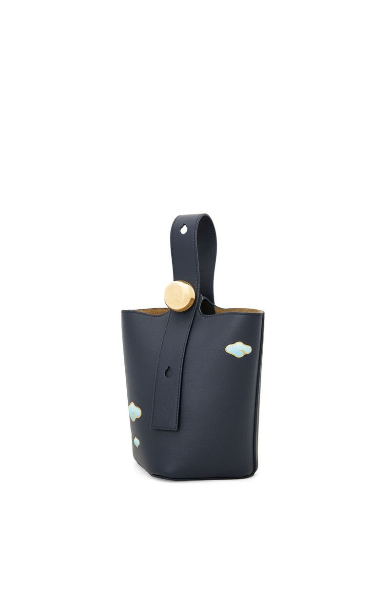 Loewe o1in1g0426 Size: OS/ Mini Pebble Bucket Bag in Dark Ink Size ONE SIZE - 4 Thumbnail